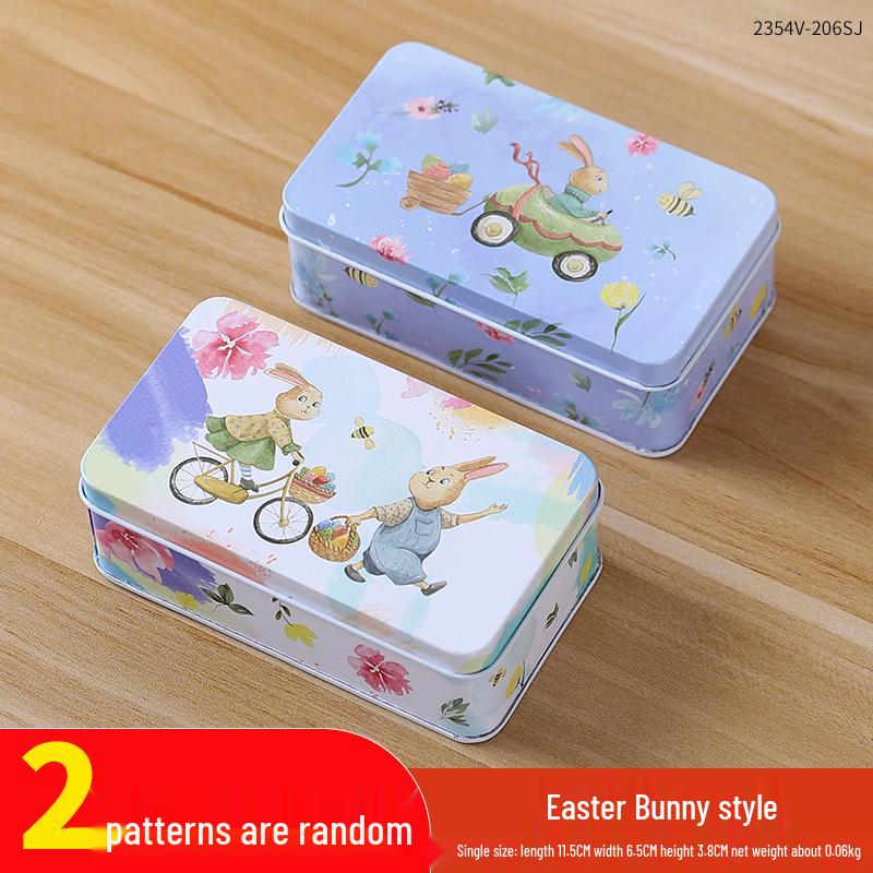 Adorable Cartoon Chocolate & Cookie Tin Box - Children's Gift or Wedding Favor Storage