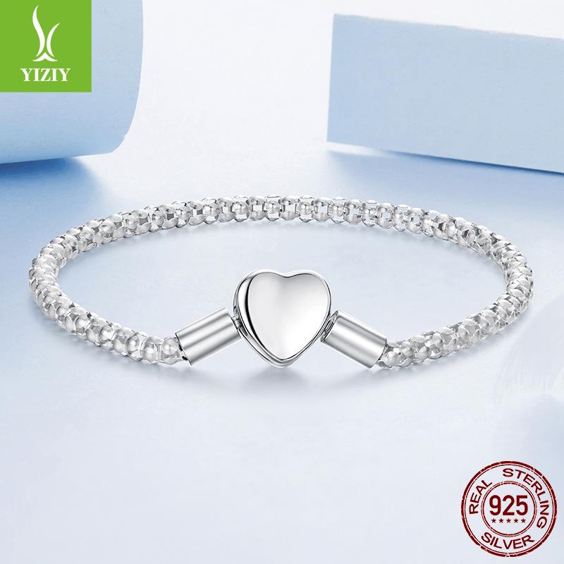 S925 Sterling Silver Love Galaxy Basic Bracelet, Versatile Diy Bracelet Bracelet Accessories