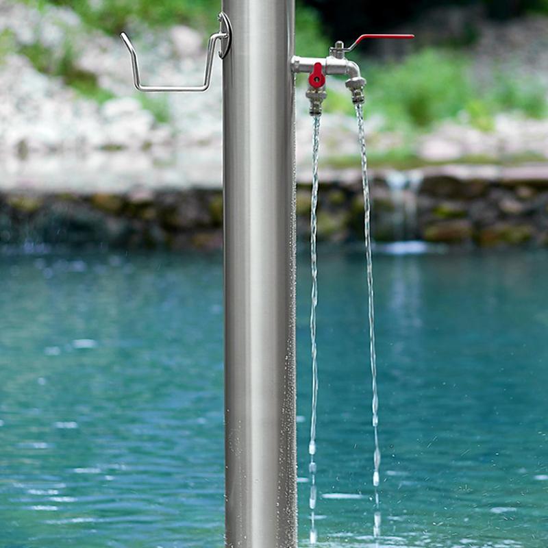 1 Stück Doppelkopf-Wasserhahn 1/2 '' 3/4 '' Wassersplitter-Anschlusskupplungsadapter Ventilschalter Gartenschlauch-Bewässerungshahnverbindung