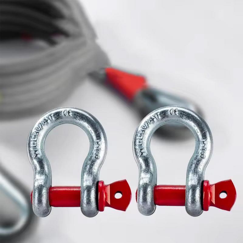 3/4/5M Car Tow Rope Set 10T/5T Tow Strap Off Road Towing Rope Heavy Duty Emergencies Equipment Tow Rope With Hooks For Truck ATV