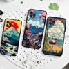 Fuji Berg Osaka Stadt Landschaft Handyhülle Für IPhone 16 15 14 11 12 13 Mini Pro XS Max Hülle 6 7 8 Plus X Funda Schale