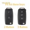 2/3 Buttons Tpu Car Key Case For Vw Volkswagen Mk4 Bora Golf 4 5 6 Jetta Passat Polo Bora Touran Skoda Seat Tpu Cover Shell Fob