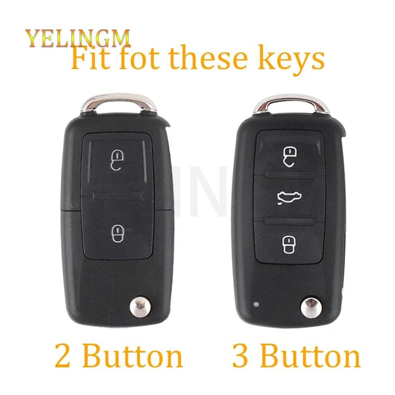 2/3 Buttons Tpu Car Key Case For Vw Volkswagen Mk4 Bora Golf 4 5 6 Jetta Passat Polo Bora Touran Skoda Seat Tpu Cover Shell Fob
