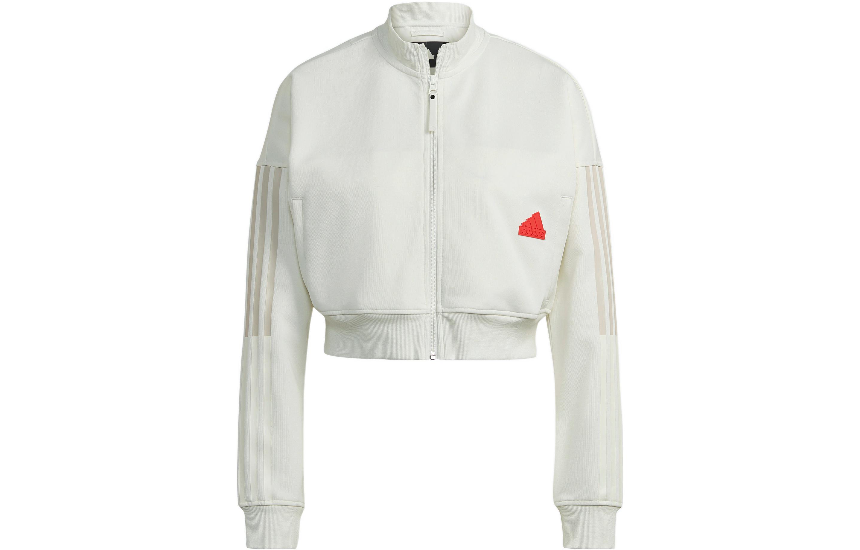 Adidas Jackets Women s White Stand Collar Moderate Other HM2859 M