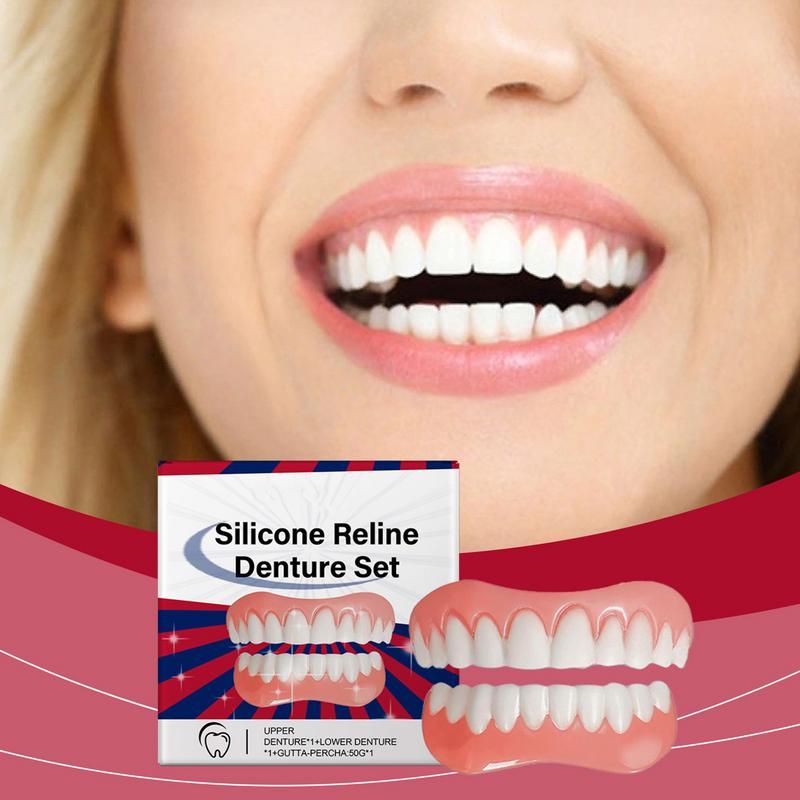 Silicone Denture Relin Es Kit Professional Denture Set Silicone Denture Set Relin Es Prothese Laugh Veneers Teeth Orthodontic