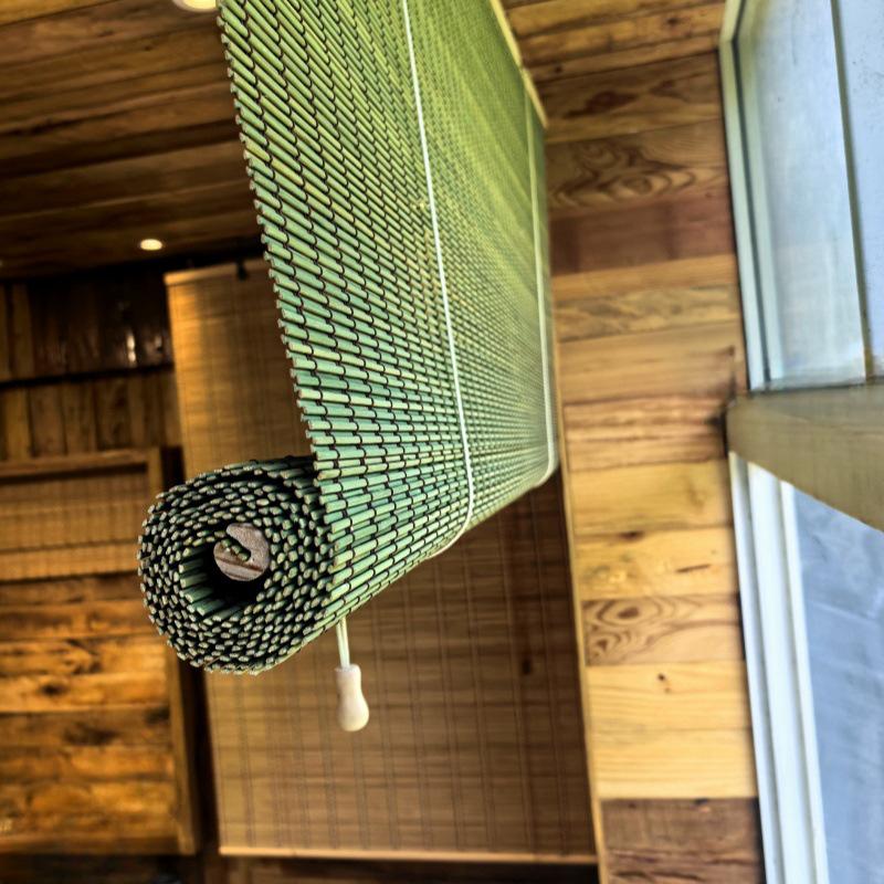 Jaluzele Rulou de Exterior din Bambus Impermeabil pentru Protecție Solară și Partajare