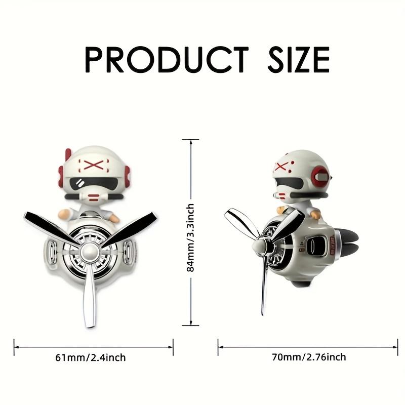 [Flying Diffuser for Cars] Future Warrior Creative Car Aromatherapy Diffuser, ABS Material, Rotating Propeller, 2 Odorless Compression,No Battery