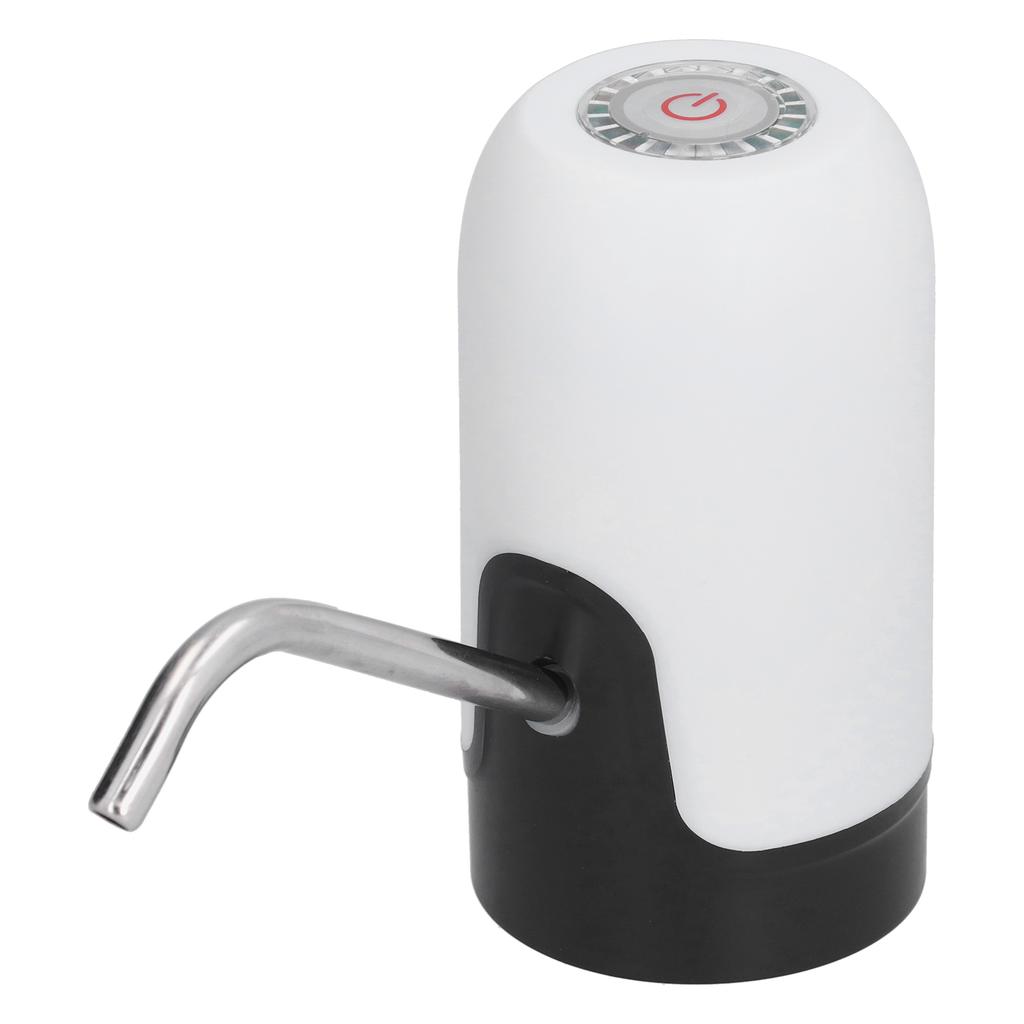 Intelligent Water Bottle Dispenser Portable USB Charging Electric Drinking Water Pump Set White