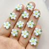 50Pcs Cute Cartoon Mini Colored Flower Nail Art Resin Designer Charms DIY Craft For Nail 3D Decorations Jewelry