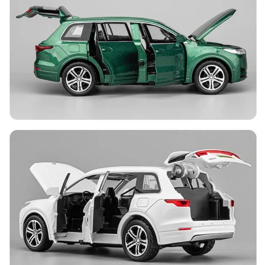 1/32 Přední ideální ONE EV slitina odlévaná z tlakového odlitku auta Model hračka Simulace vozidla Zatahovací zvuk Světelná kolekce Hračka pro děti Dárky