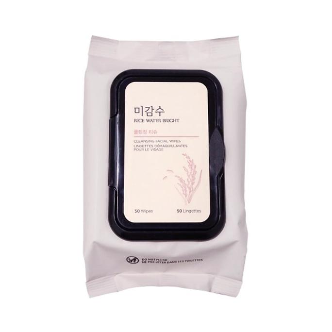 THE FACE SHOP Rice Water Bright Cleansing Tissue (50 листов) 2PCS