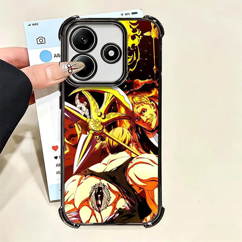 Seven D-Deadlys Sins Escanor Soft Phone Case For Xiaomi Poco X7 X8 Pro Max X6 X5 X3 F8 Ultra F7 M8 M7 M5S Redmi 15C 15A 15 14C 1