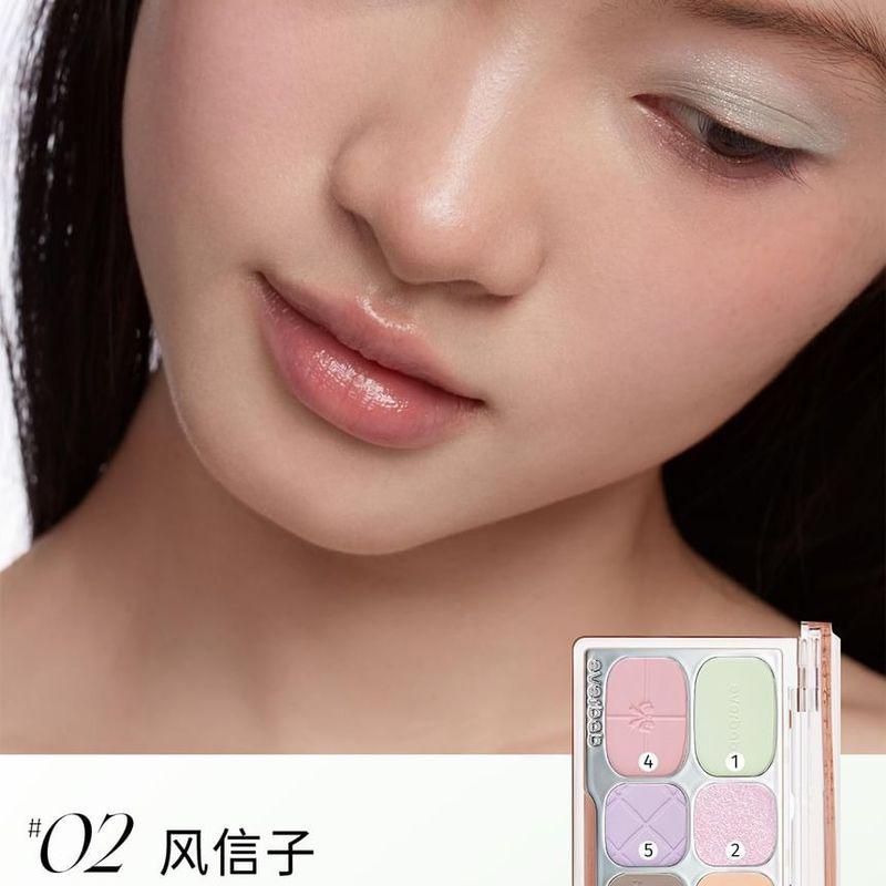 everbab - Bow Series 6-Color Eyeshadow Palette - 2 Types