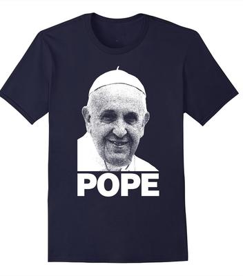 Pope Francis MEMORY NAVY T-shirt Short Sleeve All Sizes S-5XL 2F315