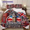 British Empire London England Bedding, Duvet Cover, Pillowcase, Home Decoration, Birthday Gift (1 * Duvet Cover+2 * Pillowcase, Coreless)