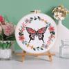 Butterfly Floral Embroidery Kits Embroidery Set with Thread and Needle Embroidery Starter Kits Crosses Stitching Set