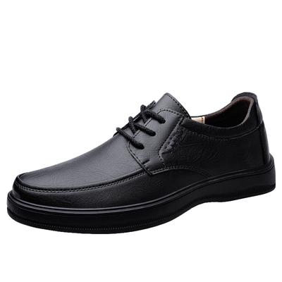 Wiosna Jesień Uniwersalne Nowe Męskie Buty ze Skóry Naturalnej Sznurowane Eleganckie Buty Biznesowe Męskie Buty Robocze Codzienne Darmowa Dostawa