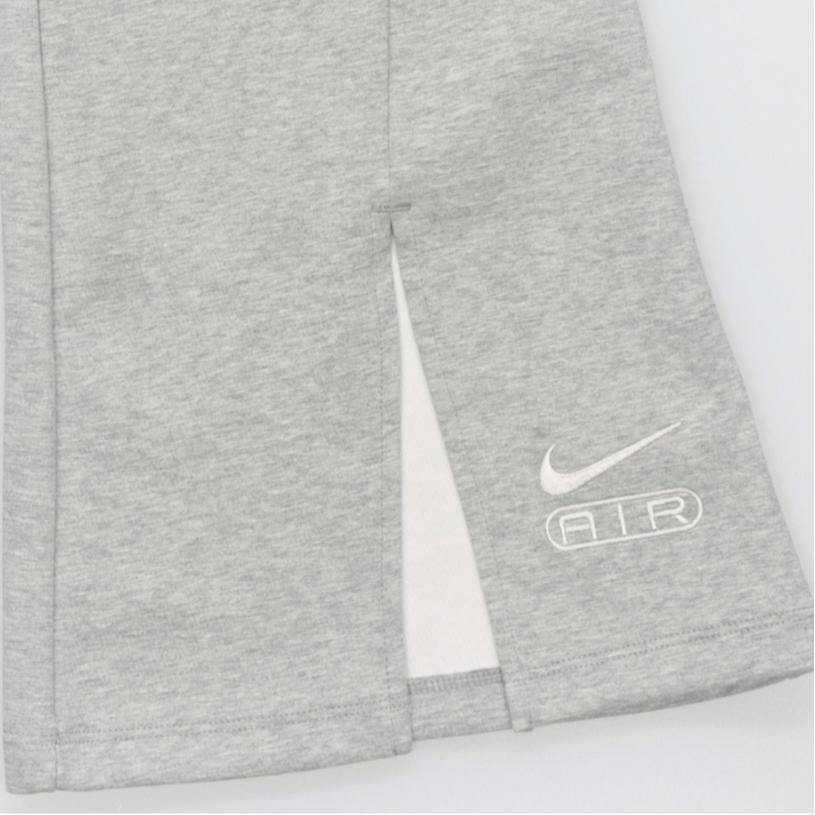 Nike Air High-Waisted Split Solid Color Tight Flare Casual Pants Women bottoms Dark-Gray Photon-Gray FN1892-063