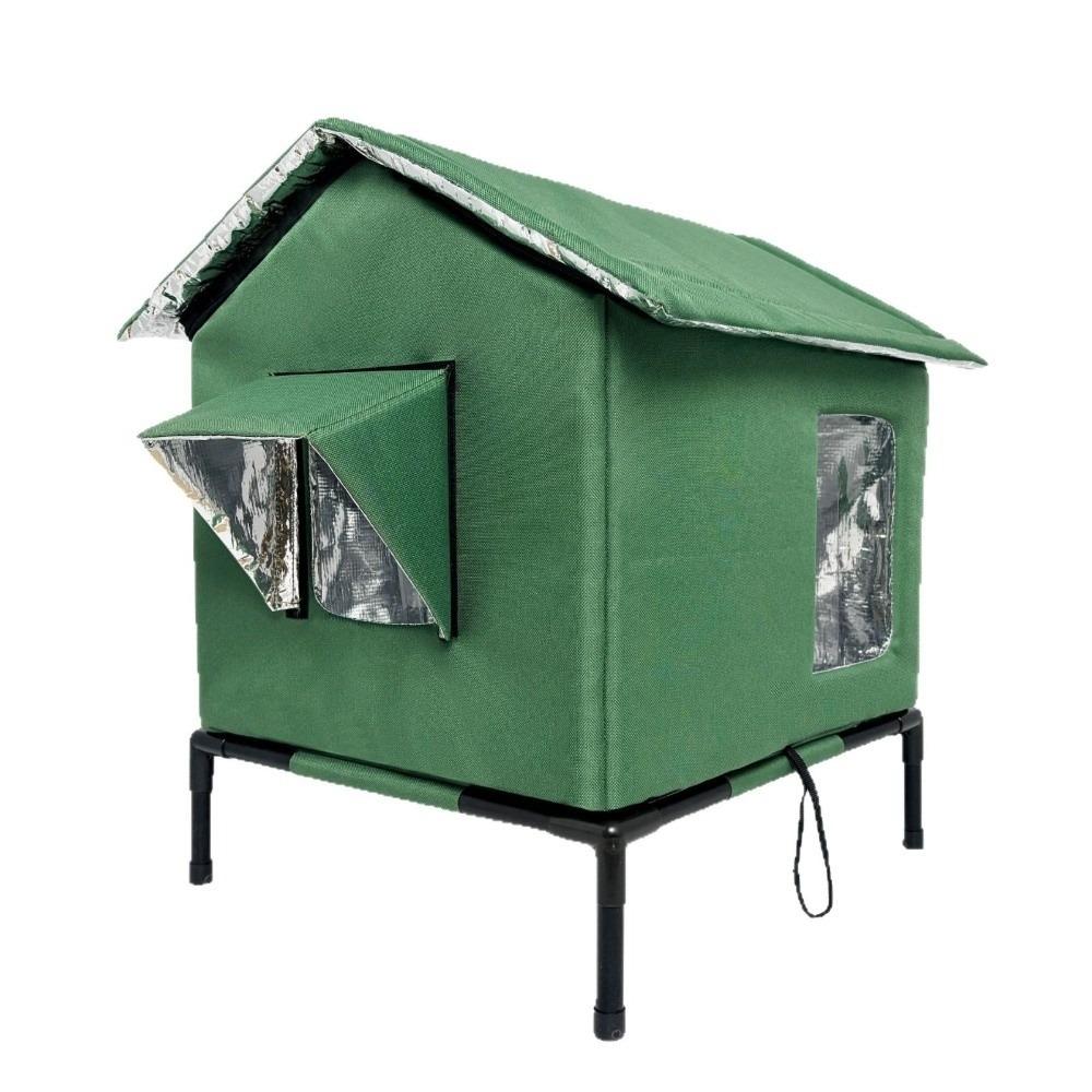 Folding Outdoor Cat Tent Warm Insulated Cat House Dog Sleeping Bed Pet Condos  All Seasons