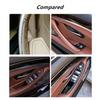 7x Carbon Fiber Car Interior Door Handle Pull Trim For Bmw 5 Series F10 F11 LHD