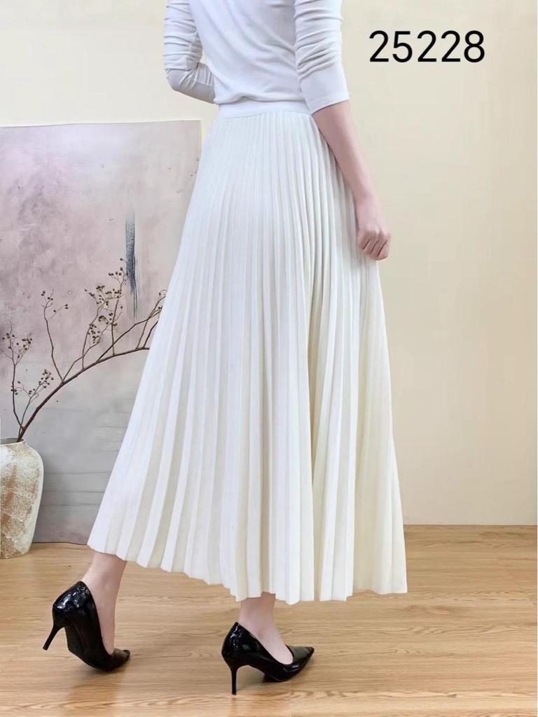 2025 Winter Samt Faltenrock Übergröße: Mittellang, Hohe Taille, Schlankmachend, Lockerer Schnitt für Damen