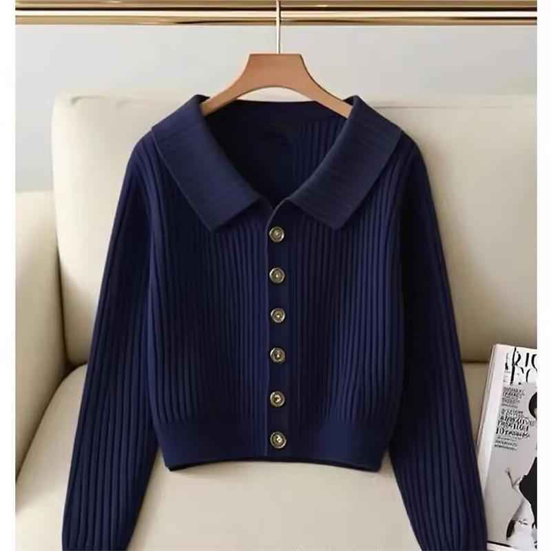 2025 French Luxe Women's Knit Cardigan - Autumn Chic, Simple, and Stylish