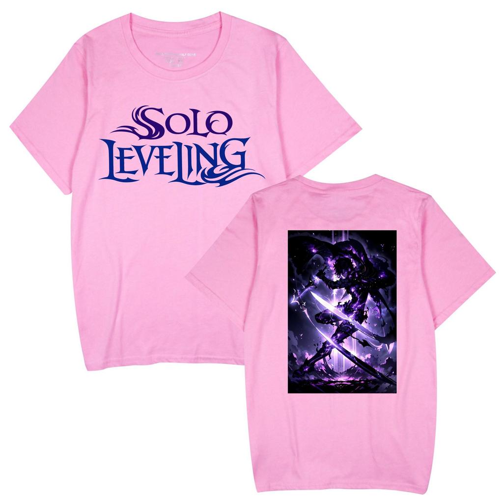 Popular Anime 'Solo Leveling' Unisex Casual Short Sleeve T-shirt for Couples
