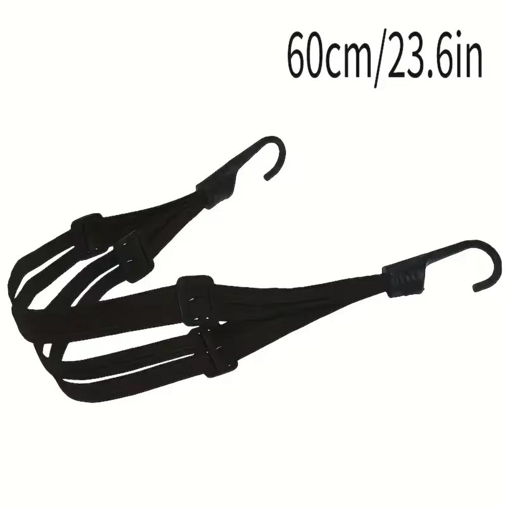 Highly Elastic Helmet Rope Nylon Motorcycle Buckle Rope Strap Hook Mesh Gear Transport Elastic Suitcas Safety Hook Cargo Rope