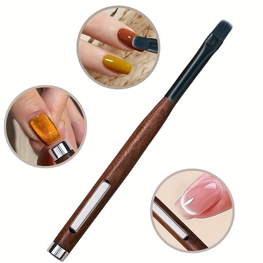 Three-in-one Double-ended Magnet Manicure Pen Cat Eye Gel Polish, Double Magnet Phototherapy Pen PVC Tube for Manicure
