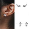 Angel Wing Shaped Ear Studs Alloy Crafted Stylish Everyday Accessory for Party Wear Trendy Feminine Jewelry