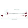 Flower Shape Curtain Holdbacks Polyester Fabric Multiple Color Option Simple Setup Window Decoration