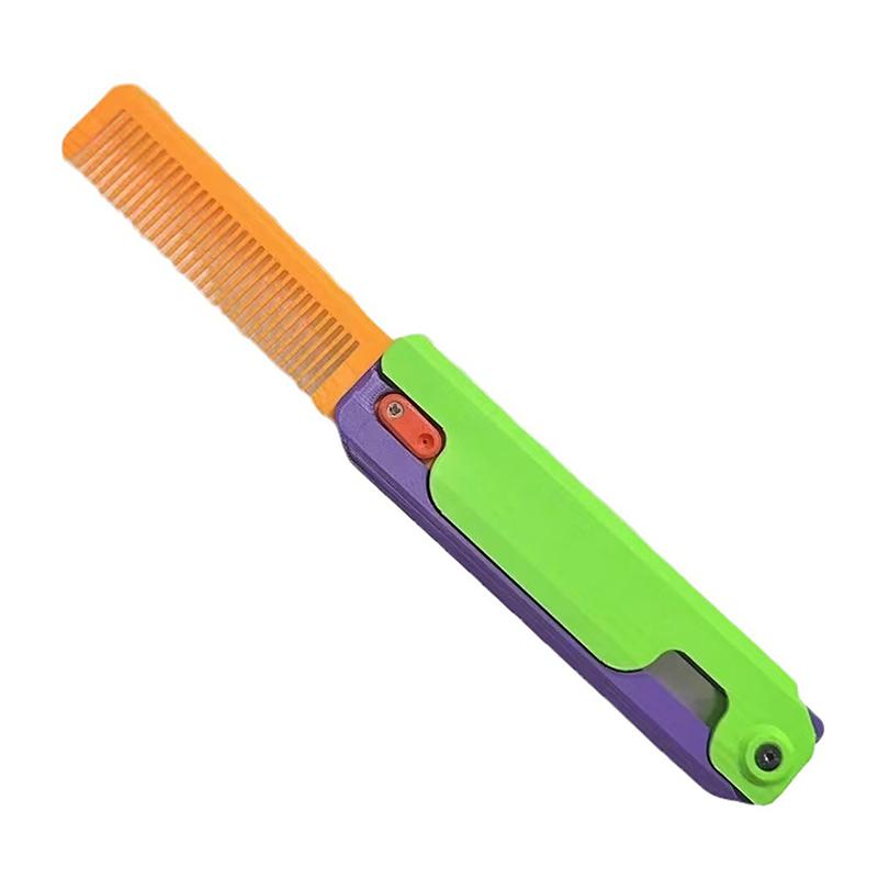 3D Printing Gravity Cub Jumping Comb Mini Model, Deformable Toy Portable Decompression Toy Gifts