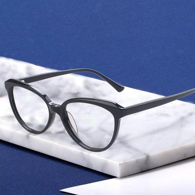 Gafas Placa Gafas para Miopía para Hombre Anti Luz Azul Cara Lisa Montura Negra para Mujer Gafas Ojo de Gato Senior