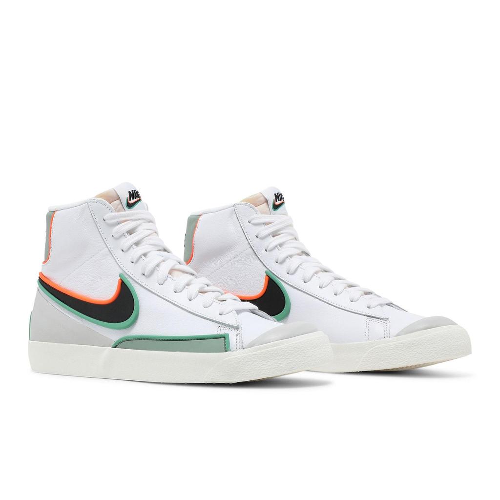 Nike Blazer Mid '77 Infinite 'Weiß Roma Grün' (Unisex) Weiß / Schwarz / Jade Rauch / Roma Grün Skateboard Schuhe DA7233 104