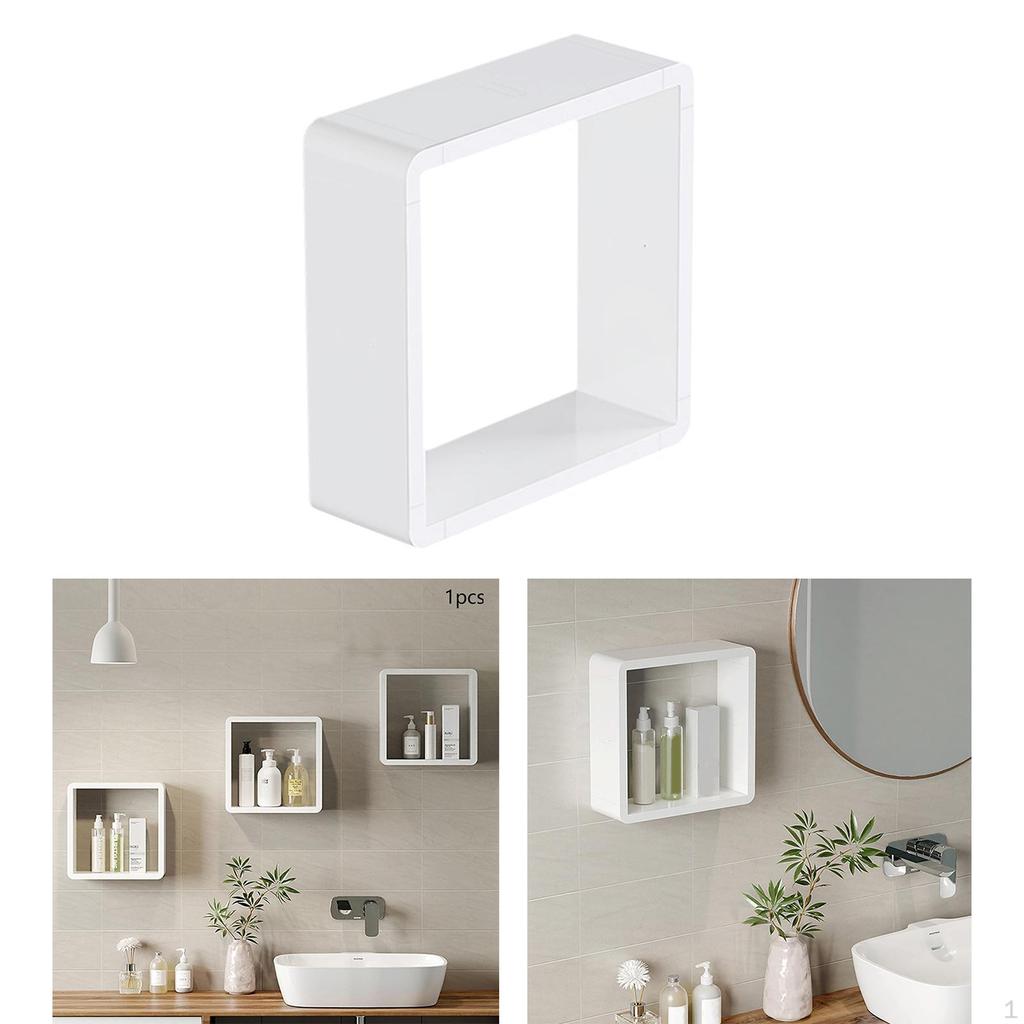 Buy Kitchen Bathroom Floating Shelf Shampoo Cosmetic Waterproof Bedroom ...