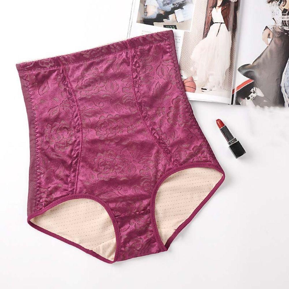 Mid Waist Slimming Shapewear Flower Butt Lifting Panties Comfortable Tummy Control Underwear  Daily