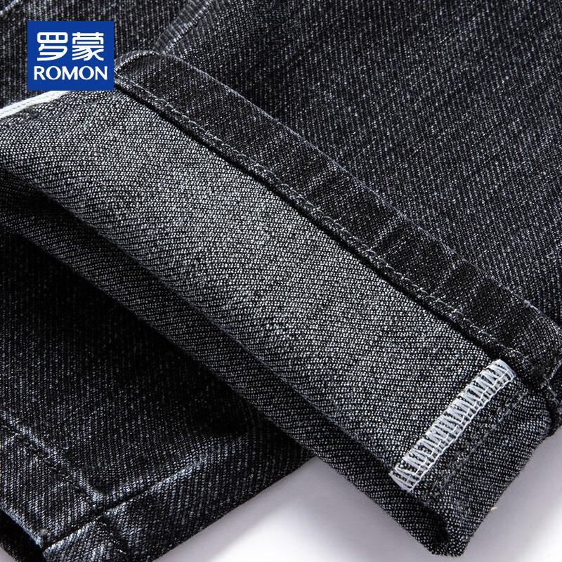 ROMON Men's Relaxed Straight Fit Spring/Autumn Denim Jeans