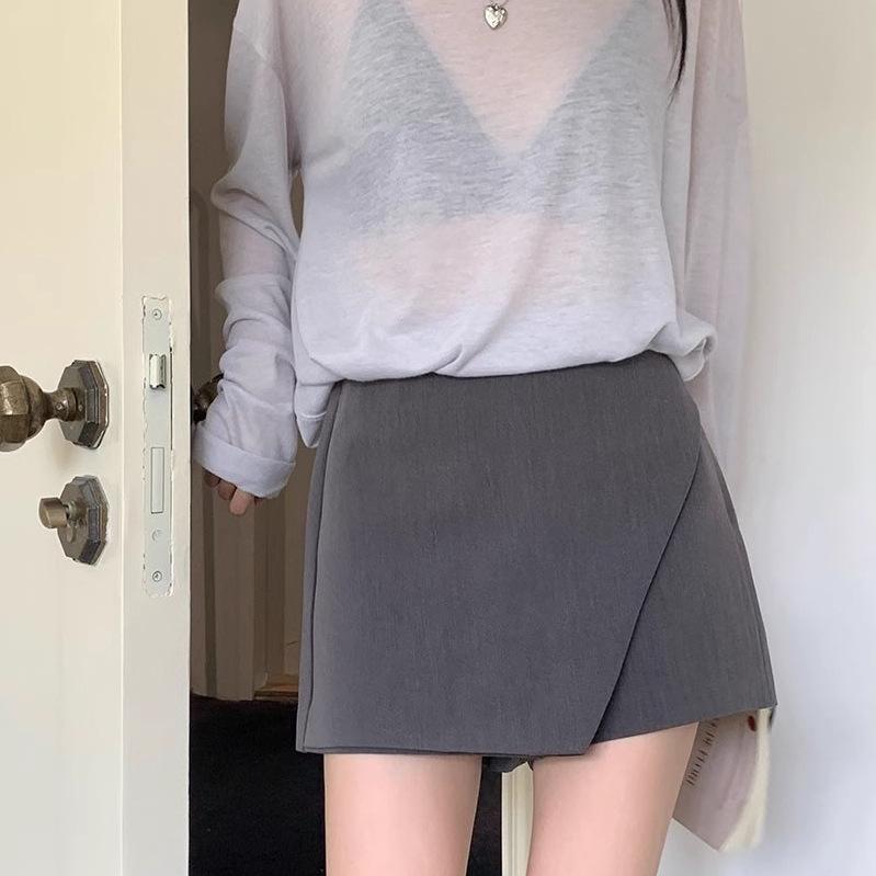 

Весна/Лето 2024 Приталенная мини-юбка А-силуэта с разрезом - Трендовый костюм горячей девушки XS [Suggested 70-80 pounds]