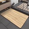 Imitation Wood Grain Minimalist Bathroom Floor Mat Anti Slip And Absorbent Quick Drying Shower Room Bathroom Home Decor