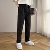 New summer products, light and mature, drape loose casual pants, personalized belt, decorative elastic fabric, straight and slightly wide trousers