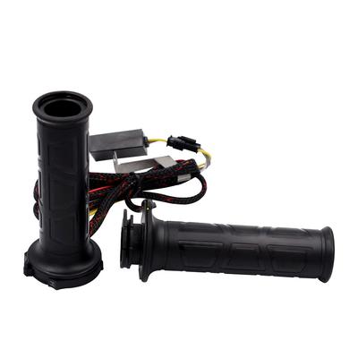 1 Pair 12V 12W-24W 22MM Adjustable Temperature Motorcycle Handlebar Universal Electric Heated Handle Motorbike Heating Grips Set