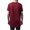 T-shirt long - URBAN CLASSICS - HAPED - Manches courtes - 100% coton - Rouge