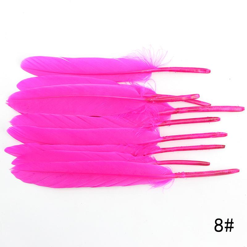 20Pcs Goose And Duck Feather Small Straight Knife 12Cm High Quality Color Diy Jewelry Material Accessories Real Hair
