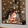 Christmas Holiday Decorations Santa Claus Elk Vitrine Home Beautification Decorative Window Stickers