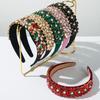 European and American Trend Colored Glass Drill Hoop Retro Court Style Full of Diamonds Heavy Industry Ball Party Hair Accessories Woman 2026
