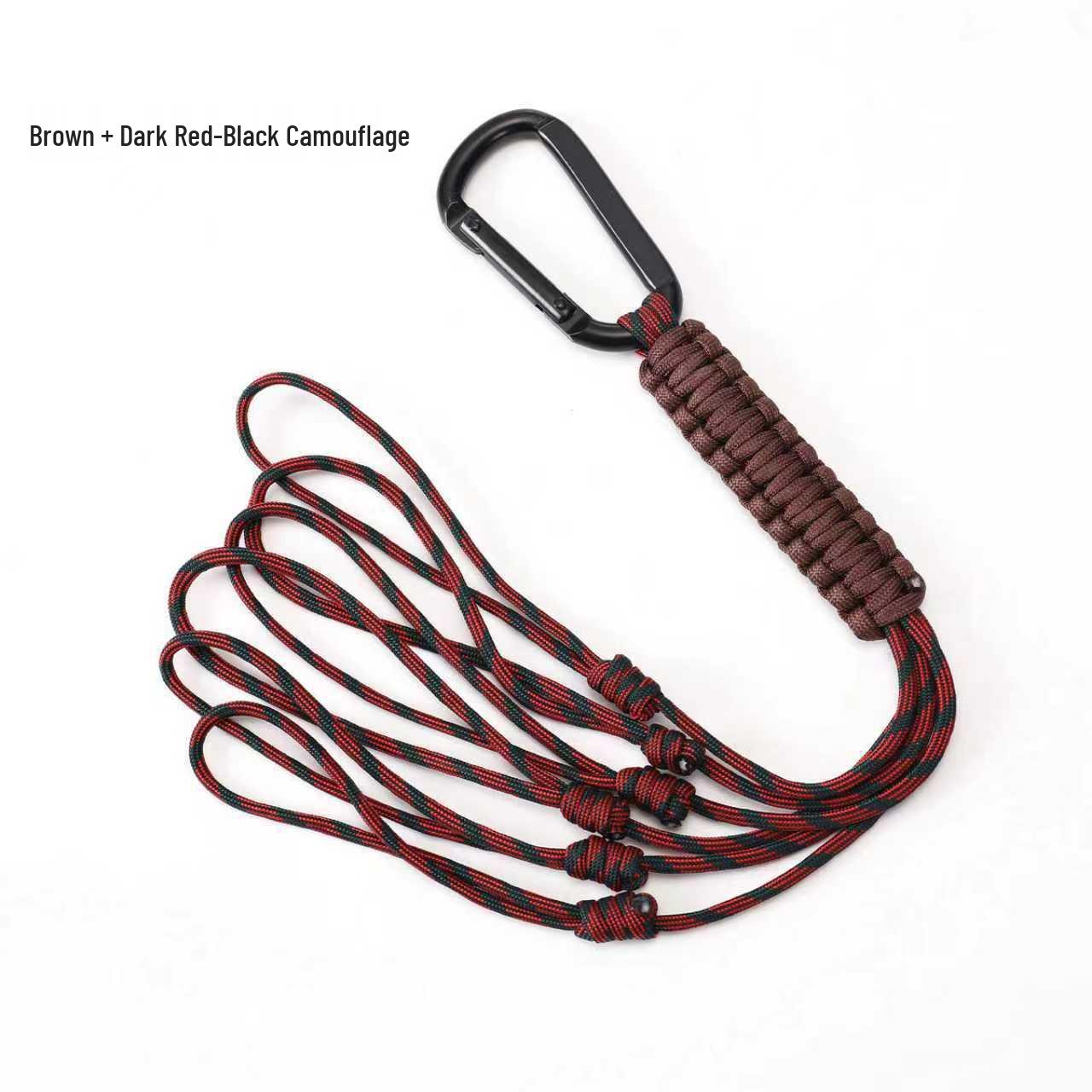 Handmade Outdoor Paracord Hunting Lanyard with Woven Key Hook