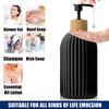 1/2pcs Black White Styling 500ml Soap Dispenser Portable Refillable Liquid Bottles Tray For Home Laundry Room Beauty Salon Hotel