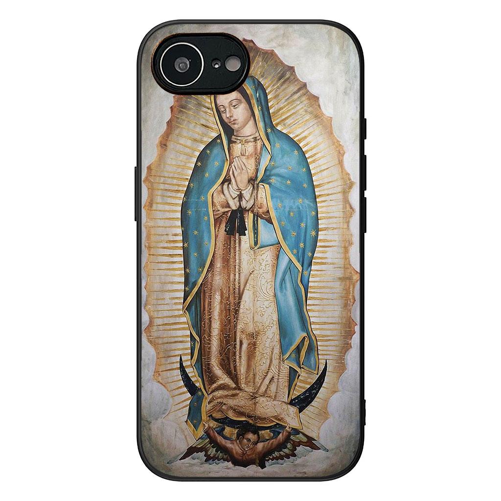 Cover for Samsung Galaxy S25 S24 S22 S23 FE Ultra Plus A56 A05 A06 A15 A16 A55 S7 Edge + Case Virgen de Guadalupe Mary Madre