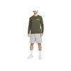 Nike Alphabet Logo Print Crew Neck Casual Long Sleeve T-Shirt Men Tops Khaki-Green FQ4919-325