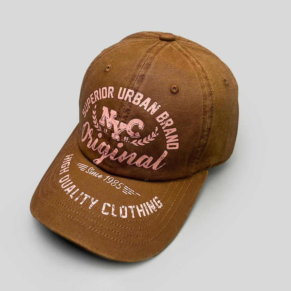 Four Seasons American Personality Printed Alphabet Baseball Cap Men'S And Women'S Shade Niche Retro Cap